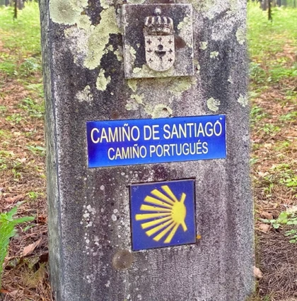 Pilar Caminho Português Santiago de Compostela